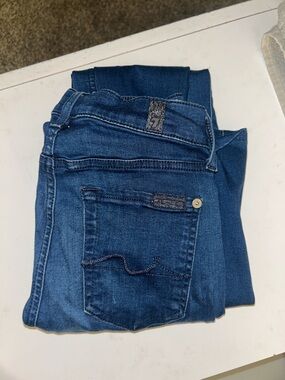 7 For All Mankind Women's Boot Cut Jeans - Blue Denim